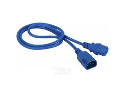 Шнур питания C13-C14, 3х0.75, 220В, 10А, синий, 10 метров Lanmaster LAN-PP13/14-10-BL