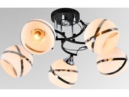 Люстра Aitin-Pro НПБ 02-5x60-101 / DA5097/5B (черный/хром)