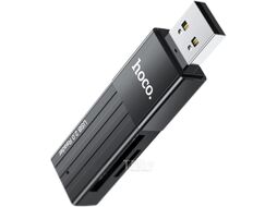Картридер Hoco HB20 USB2.0 (черный)