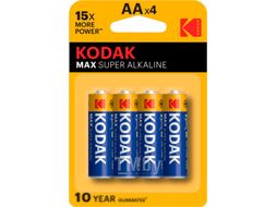 Комплект батареек Kodak Max Super Alkaline AA LR6 4BL (4шт)