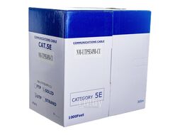 Кабель UTP, 4 пары, 25AWG, Кат.5e, PVC, серый, 305 метров NewMax NM-UTP5E4PR-CU