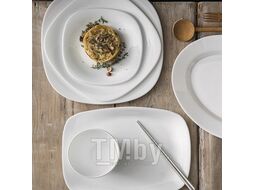 Тарелка столовая обеденная Bormioli Rocco Parma 20х20 см / 4.98880-1 (белый)