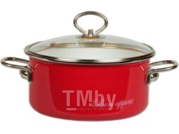 Кастрюля СтальЭмаль Bon Appetit 8SD205S (вишневый)