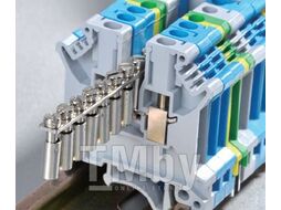Клемма проходная FJ5N BU/6х42х47мм, 41A, 800V, винтовая, 2 присоед., 4(max 6)мм2, синяя (R) BLOX BX336080