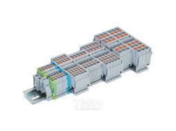 Клемма проходная FJ7-1,5/3 GN, 17,5A, 500V, push-in, 3 присоед., 1,5(max 2,5)мм2, зеленая (R) BLOX BX336164