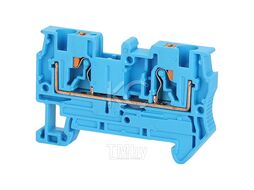 Клемма проходная FJ7-4 BU, 32A, 800V, push-in, 2 присоед., 4(max 6)мм2, синяя (R) BLOX BX336259