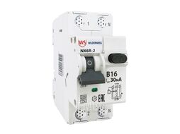 Дифференциальный автомат NX6R 1P+N C25 10mA тип A 6kA (R) Wilderness NX6R-2-025C-010A