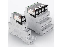 Реле интерфейсное HF41F-2Z-C2-1, с колодкой, винтовой зажим, 2CO, 8A(250VAC/30VDC), 24VDC, LED, W=14 ASIAON HF41-2CO24DC