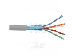 Кабель витая пара F/UTP Cat 5e 4х2х24AWG BC медь ПВХ, серый KC КС 952066