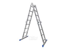 Лестница трансформер алюминиевая 4Х4 LadderBel PROF LT444 4,6м