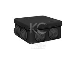 Коробка распределительная КМР-030-031 с крышкой (85х85х40) для прямого монтажа 8 мембр. вводов черн. EKF plc-kmr2-030-031-b