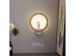 Светильник светодиодный настенный Астерия MMD-LED C052-7-12W, 4000K, дерево/белый, Home Light C052-7