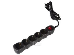 Сетевой фильтр 5 гн. 1,8 м ПВС 3х0,75 Rucelf
