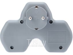 Разветвитель 2 гн. с/з плоский 16А 250B с 2 USB-A "Дабрабыт" КС 74825