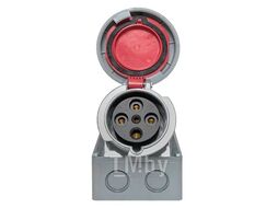 Розетка стационарная наружная YHT 1342 3Р+РЕ 63А 380В IP67 КС 74505