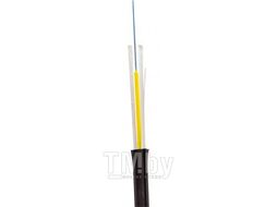 ВО кабель универсальный FTTH Drop, плоский, FRP, LSZH, 1 волокно, SM G657, черный Lanmaster LAN-OFC-FUF1-S7-LS