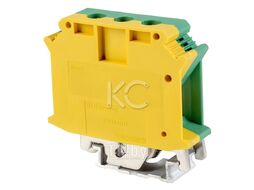 Клемма проходная FJ35NL/D/15х55х51мм, 125A, 800V, винтовая, 2 присоед., 35мм2, желто-зеленая (R) BLOX BX336098