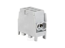 Клемма распределительная КВС с двойным винтом 2x25/2x16 серая КС 92086