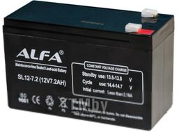 Аккумуляторная батарея ALFA battery SL12-7.2 (12V-7.2Ah)