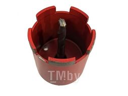 Сверло корончатое алмазное по бетону 72х100 мм с хвостовиком SDS-Plus, M16, 5 сег, лаз. сварка H-D HD-60467