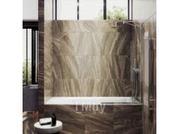 Стеклянная шторка для ванны MaybahGlass MGV-144-4у (прозрачное стекло/хром глянцевый)