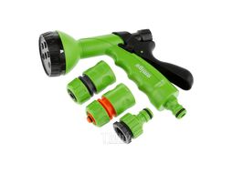 Комплект поливочный Amigo Grande 79230 1/2", 6 фунц., пластик, зеленый/черный 79230