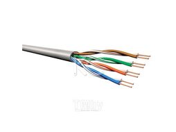 Кабель витая пара U/UTP Cat 5e 4х2х24AWG BC медь ПВХ, серый KC КС 952065