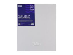 Холст на картоне 25*30 см 100% хлопок, 280 г/м2, акриловый грунт, мелкое зерно Стихия ST06008