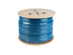 Кабель витая пара F/UTP, категория 6, PVC, 4PR, 23AWG, внутренний, синий, 305 м REXANT 01-0147