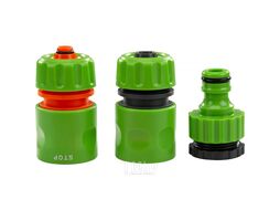 Комплект поливочный Amigo Grande 79234 1/2", 6 фунц., пластик, зеленый/черный 79234