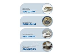 Светодиодная лента Truenergy 24V-120D-SPI 10W/m 4000K / 16040 (5м)