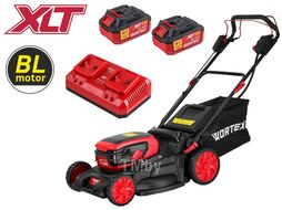 Газонокосилка аккум. CLM 4536-4 в кор. XLT SET БЕСЩЁТ.ДВИГ., САМОХОД., 18В+18В, 2х4Ач акб WORTEX 2334160