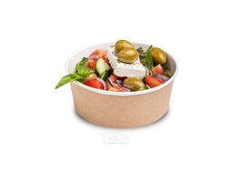 Контейнер бумажный 750мл, 128/150*60, 45шт/упак ДЖИДИПРО OSQ ROUND BOWL 750