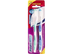 Набор зубных щеток Fresh&White FW3842 1+1 Whitening+Sensitive мягкая