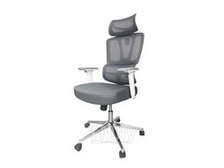Кресло офисное SITUP PALMA WHITE chrome (сетка Grey/ Grey)