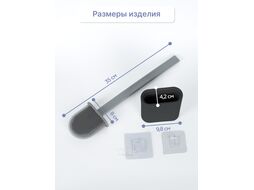 Ершик для унитаза KLEBER KLE-LT090BL (черный)
