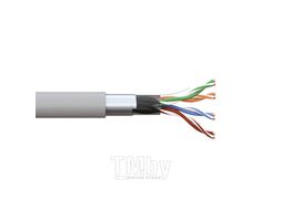 Витая пара TERACOM PRO Cat.5E F/UTP 4 п. solid 24AWG LSZH нг(А)-HF сер. EKF TRP-5EFTP-04LSH-GY-IN3