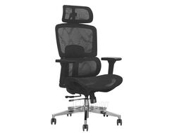 Кресло офисное SITUP GARFILD LUX BLACK chrome (сетка армированная Black/ Black), мультиблок со сл