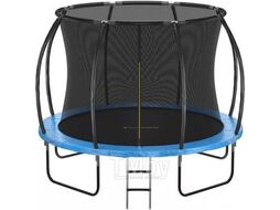 Батут Jump PRO 10FT с лестницей синий с крашенными ножками GetActive SX-FT-10D-BL