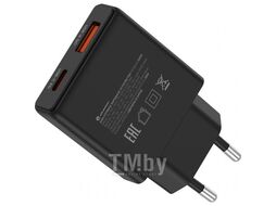Сетевое зарядное устройство Atomic BLADE G203 GAN 20W 2-порта USB (A+C), цвет черный 10.205