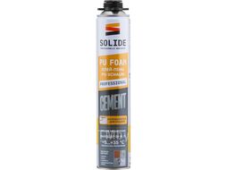 Клей-пена полиуретановая професс. Cement (850 мл) SOLIDE SL-20420-1