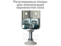 Стеллаж металлический Brabix Ms Plus-200/50-5 / 291110