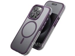 Чехол-накладка Hoco AS5 для iPhone 15 Pro Max магнитный противоударный (пурпурный)