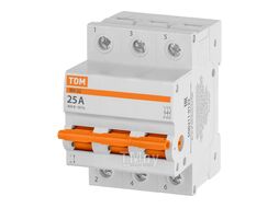 Выключатель нагрузки (мини-рубильник) ВН-32 3P 25A Home Use TDM SQ0211-0123