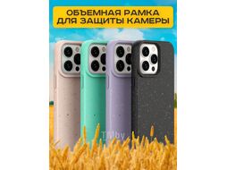Чехол-накладка Case Recycle для iPhone 15 (черный матовый)