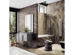 Стеклянная шторка для ванны MaybahGlass MGV-126-5у (прозрачное стекло/хром матовый)