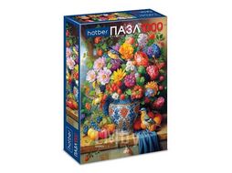 Пазл 1000 эл. Premium "Цветочный фейерверк", 480х680мм, 14+ Hatber 1000ПЗ2_36903