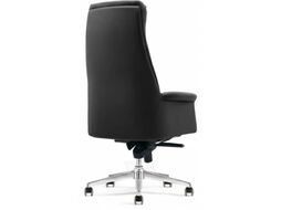 Кресло рабочее (офисное) SPARX FH-6 Loren NL Chrome / Black (кожа, черный)