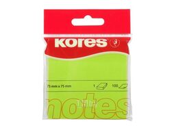 Бумага для заметок на кл. осн. 75*75 мм "Neon" 100 л., зеленый неон Kores 47093