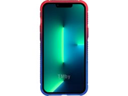 Чехол-накладка Skinarma Hade для iPhone 13 Pro Max (синий/розовый)